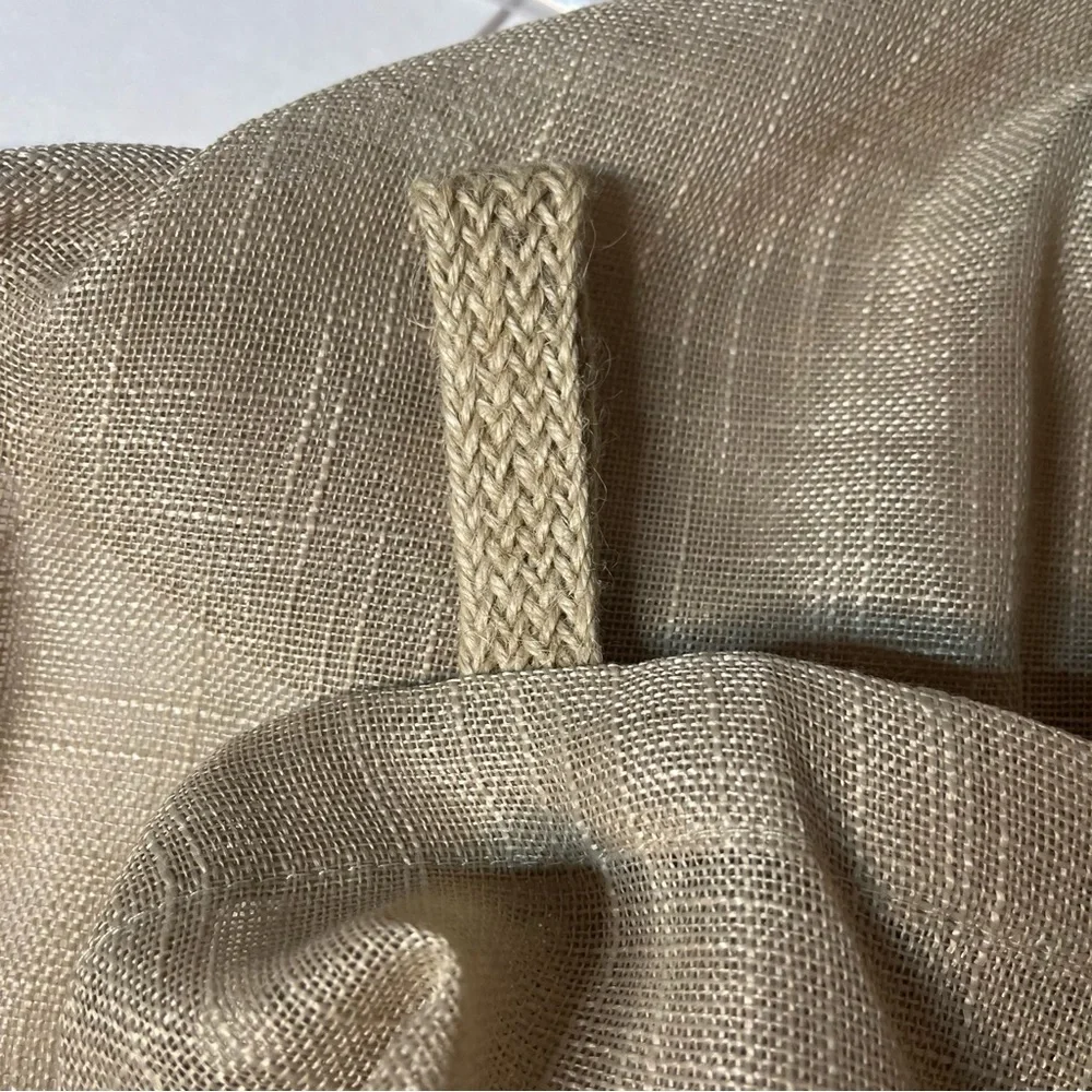 No 918 Ceri Linen Semi-Sheer Light Filtering Texture Tab Top Curtain 84”x50” New